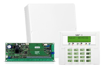 Centrala alarmowa Satel VERSA 15-KLCD płyta główna VERSA 15, manipulator VERSA-LCD-GR, obudowa OPU-4 P (bez transformatora) 15 wejść, 4 wyjścia (maks. 30 wejść, 12 wyjść)