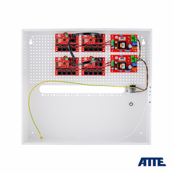 Zestaw do instalacyjny do monitoringu Atte IP-17-11-H (obudowa na rejestrator ABOX-H +2x zasilacz APS-90-480-OF +4x switch xPoE-6-11-OF) 17 portów PoE + 1 port Uplink