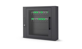 Dyspozytor kluczy bez panelu sterującego na 16 slotów Roger RKD32EXT-16 w komplecie 16 breloków RFID