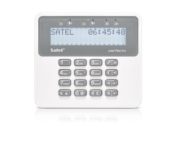 Manipulator LCD Satel PRF-LCD-WRL bezprzewodowy, białe podświetlenie