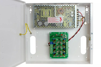 Zasilacz w obudowie ściennej Pulsar PSDC08128 12VDC 8x1A 120W