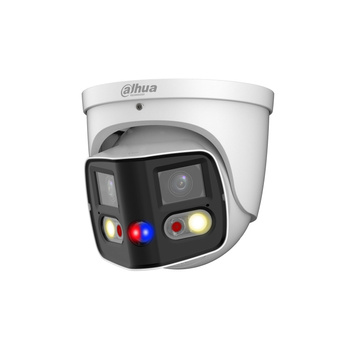 Kamera zewnętrzna do monitoringu IP Dahua IPC-PDW3849-A180-E2-AS-PV-0280B 2x4Mpx kopułkowa/eyeball stałoogniskowa 2x2,8mm, IR/LED 25/20m, port microSD