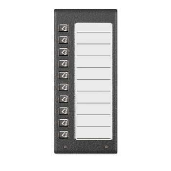 Lista lokatorów ACO CDN-10NP ST (W) podświetlana z 10 przyciskami stal