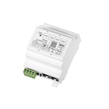 Rozdzielacz audio ACO CDNARu-DIN 4 wyjścia 6xRJ45 na szynę DIN (4 moduły) do CDN (system P/Pro)