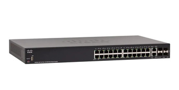 Switch 24 portowy Cisco SF250-24P-K9-EU + 2xUplink SFP RACK 1U