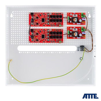 Zestaw do instalacyjny do monitoringu Atte IP-16-20-H (obudowa na rejestrator ABOX-H +2x zasilacz APS-90-480-OF +2x switch xPoE-10-20A-OF) 16 portów PoE + 2 porty Gigabit Uplink