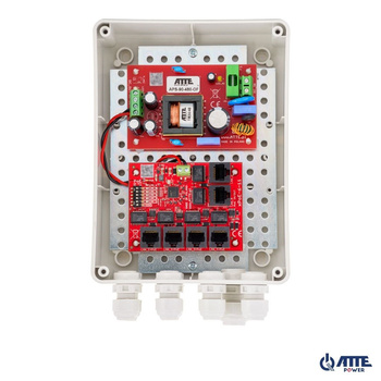 Zestaw do instalacyjny do monitoringu Atte IP-5-11-M2 (obudowa ABOX-M2 + zasilacz APS-90-480-OF + switch xPoE-6-11-OF) 5 portów PoE + 1 port Uplink