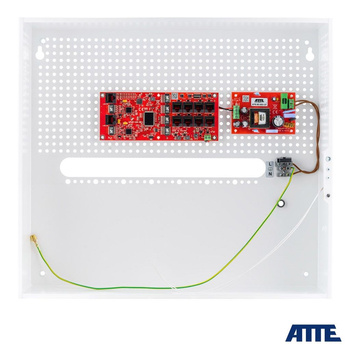 Zestaw do instalacyjny do monitoringu Atte IP-8-20-H (obudowa na rejestrator ABOX-H + zasilacz APS-90-480-OF + switch xPoE-10-20A-OF) 8 portów PoE + 2 porty Gigabit Uplink