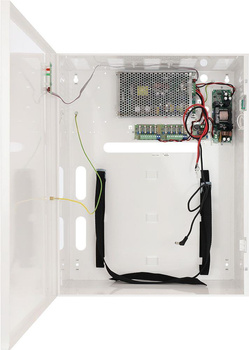 Zasilacz buforowy w obudowie ściennej Pulsar PSUPS10A12CR 13,8VDC 10A 138W do 8 kamer HD i miejscem na rejestrator max 17Ah