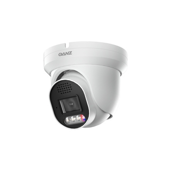 Kamera zewnętrzna do monitoringu IP Ganz Security ZN8V-71E5F28DT-J4 5Mpx kopułkowa/eyeball stałoogniskowa 2,8mm, IR/LED 30/20m, komunikacja głosowa, port micro SD