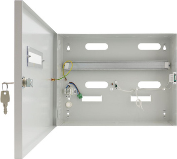 Obudowa metalowa Pulsar AWO513 do KD Bosch szyna DIN z miejscem na akumulatory 2x17Ah 405x320x104mm