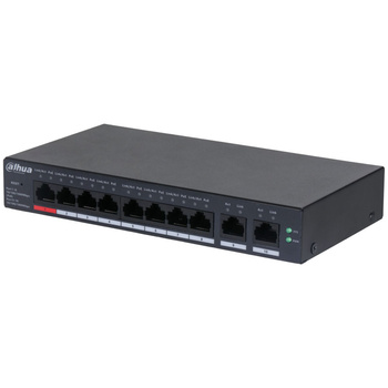 Switch 10 portowy gigabitowy zarządzalny Dahua CS4010-8GT-110 8xPoE + 2xUplink