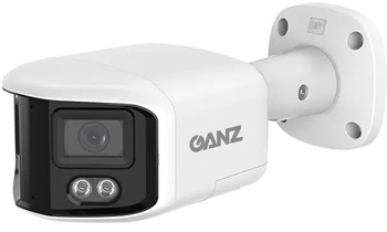 Kamera zewnętrzna do monitoringu IP Ganz Security ZN8-80X2B8F28DT-J4 8Mpx bullet stałoogniskowa dualna 2x2,8mm, IR 30m, port microSD