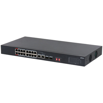 Switch 18 portowy Dahua S3218-16ET-135 16xPoE + 2xUplink Combo