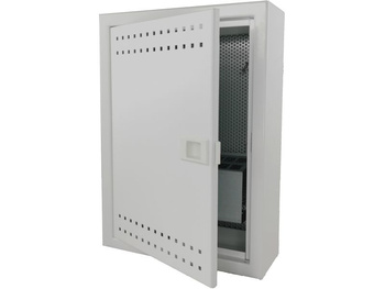 Obudowa metalowa Alantec FOOM-I-350-N natynkowa FTTH 350x250x90 drzwi perforowane, 1 x gn. elektryczne, 14 x gn. keystone