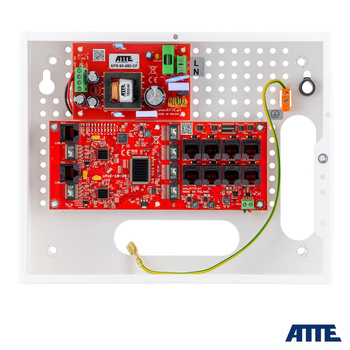 Zestaw do instalacyjny do monitoringu Atte IP-8-20-E (obudowa na rejestrator ABOX-E + zasilacz APS-90-480-OF + switch xPoE-10-20A-OF) 8 portów PoE + 2 porty Gigabit Uplink