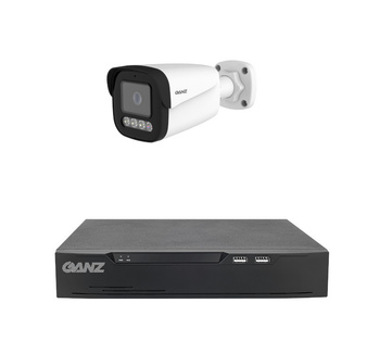 Zestaw - kamera IP Ganz Security ZN8V-71B5F28DT-J4A 5Mpx 2,8mm, IR/LED 30/20m, z rejestratorem 8 kanałowym Ganz NR8V-3808H1-III