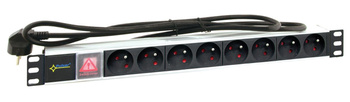 Listwa zasilająca Pulsar do szaf RACK 19” RALZ 8xE 1,7m