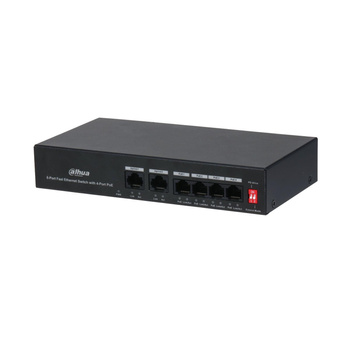 Switch 6 portowy Dahua PFS3006-4ET-36 4xPoE + 2xUplink