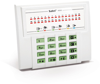 Manipulator LED Satel VERSA-LED-GR Grade 2, typ V, zielone podświetlenie