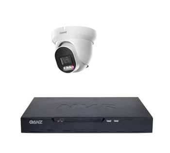 Zestaw - kamera IP Ganz Security ZN8V-71E5F28DT-J4 5Mpx 2,8mm, IR/LED 30/20m, z rejestratorem 16 kanałowym Ganz NR8V-3816H2-III