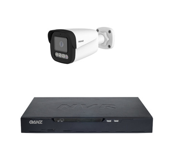 Zestaw - kamera IP Ganz Security ZN8V-71B5F28DT-J4A 5Mpx 2,8mm, IR/LED 30/20m, z rejestratorem 16 kanałowym Ganz NR8V-3816H2-III