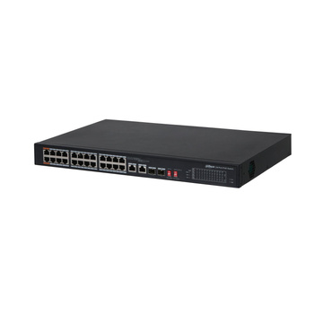 Switch 26 portowy Dahua PFS3226-24ET-240 24xPoE + 2xUplink Combo