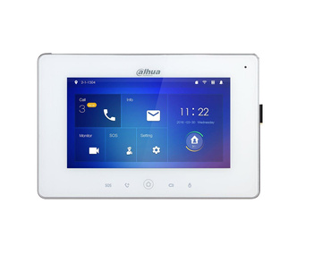 Unifon głośnomówiący z ekranem dotykowym Dahua VTH5221DW-S2 7” PoE WiFi 1024x600px microSD Linux biały