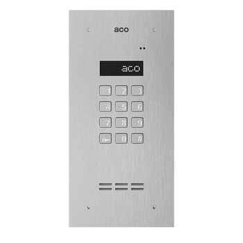 Stacja bramowa wielolokalowa ACO INSPIRO 1+ (G2) Inspiro+ (system P) Master/Slave wandaloodporna otwieranie kodem srebrna