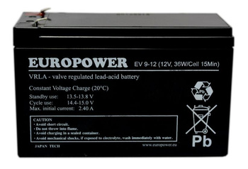 Akumulator Europower EV 9-12 (12V 8Ah)