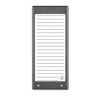 Lista lokatorów ACO CDN-17NACC GR (W) podświetlana do 17 wpisów z czytnikiem kart zbliżeniowych Unique 125kHz (EM) grafit